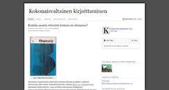 Desktop Screenshot of kokonaisvaltainenkirjoittaminen.fi