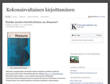 Tablet Screenshot of kokonaisvaltainenkirjoittaminen.fi